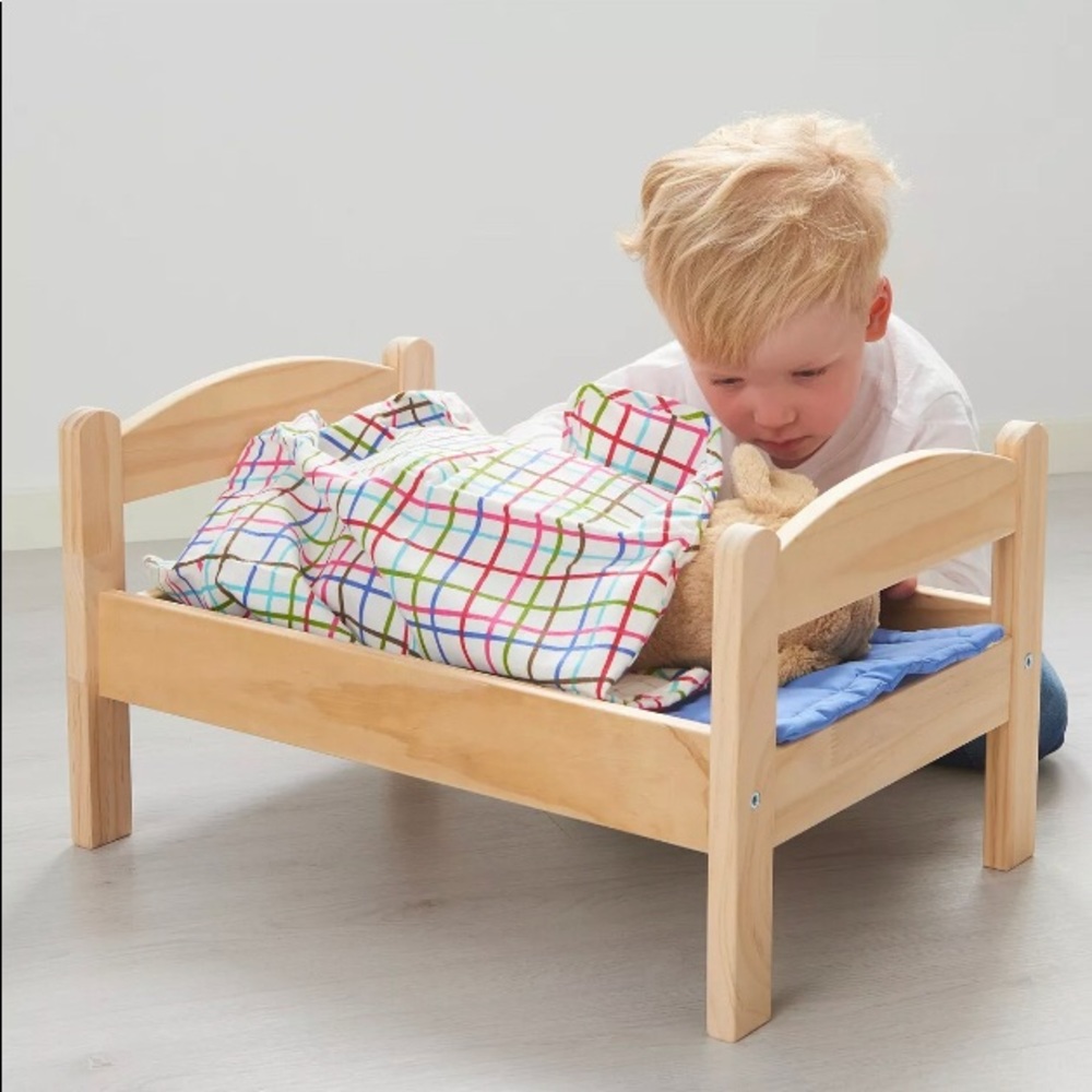 New IKEA duktig doll bed with bedding